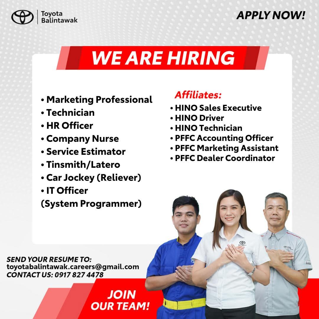 We are HIRING!