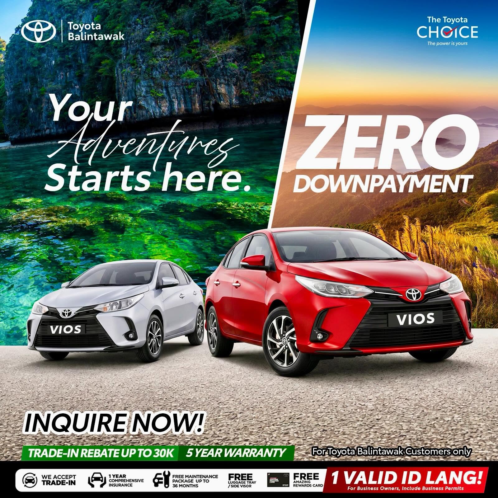 Vios – ZERO Downpayment!