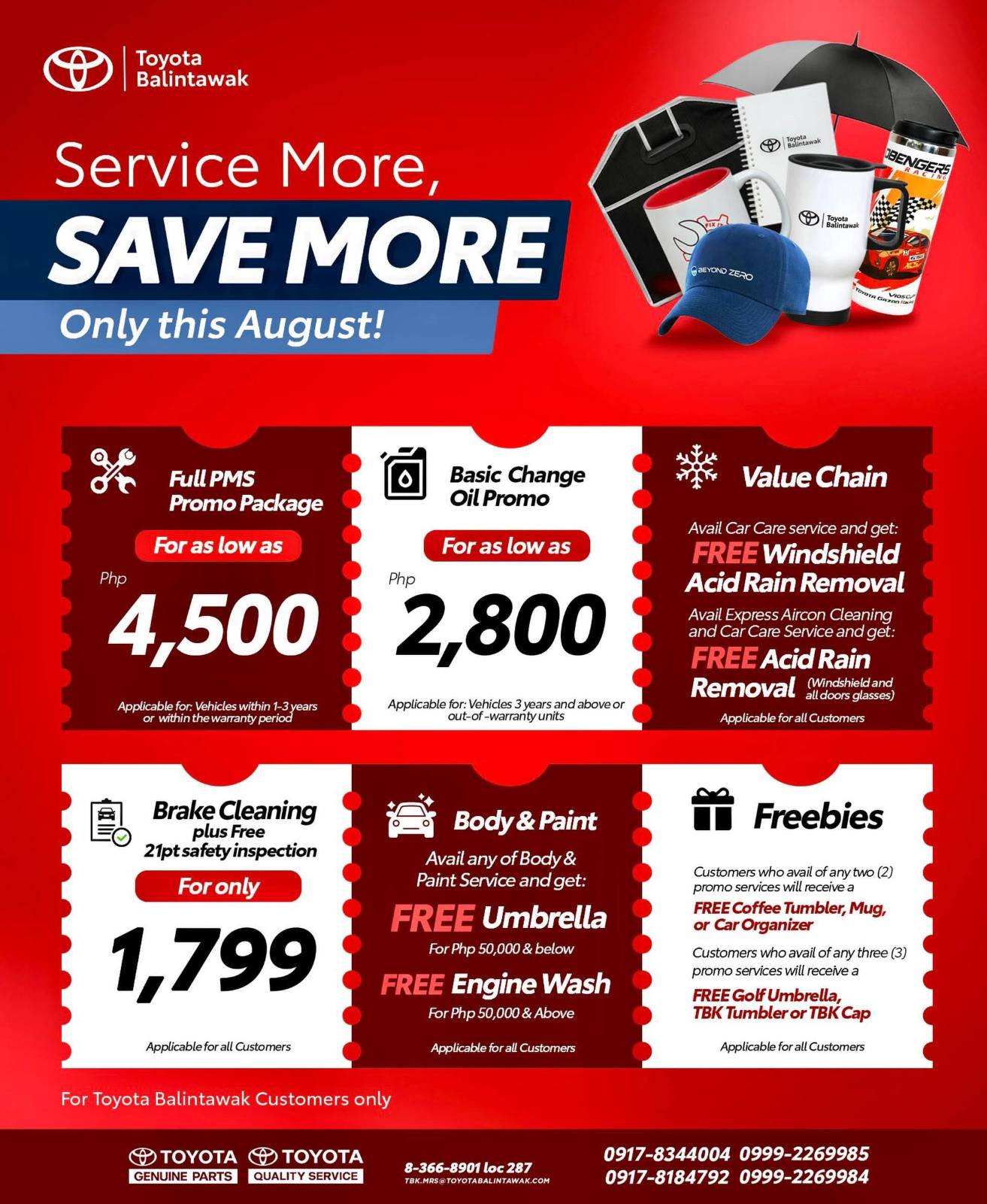 Service More, SAVE MORE!