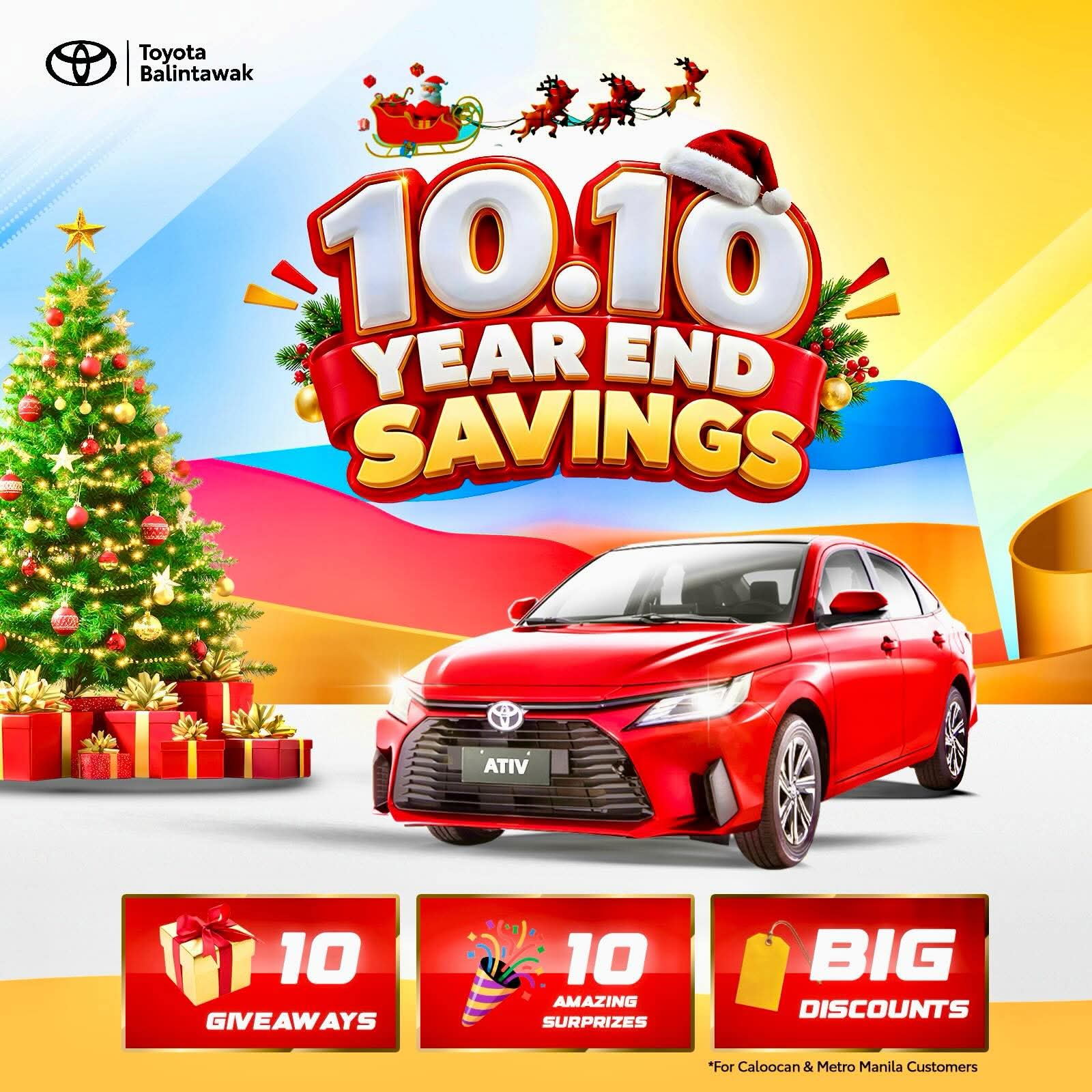 10.10 YEAR END SAVINGS